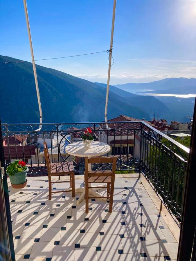 Delphi Celebrity V I P The Navel Of The Earth, Center-Delphi-Penthouse Galaxy&Sky Panoramic View, Harmony&Yoga Apartamento Exterior foto